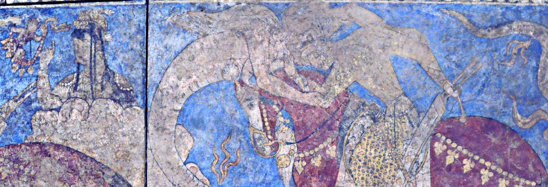 نقاشی‌های دیواری پنجکنت-هاشور