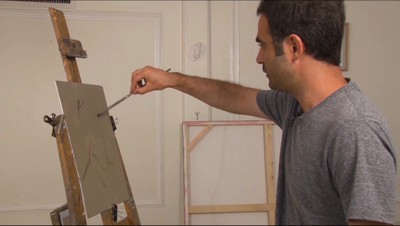 ورکشاپ نقاشی رسول اکبرلو-هاشور